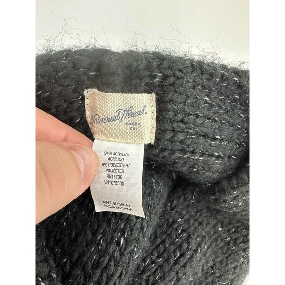 Universal Threads Womens Winter Headband Black Knit Ear Covering Twisted - Picture 3 of 8